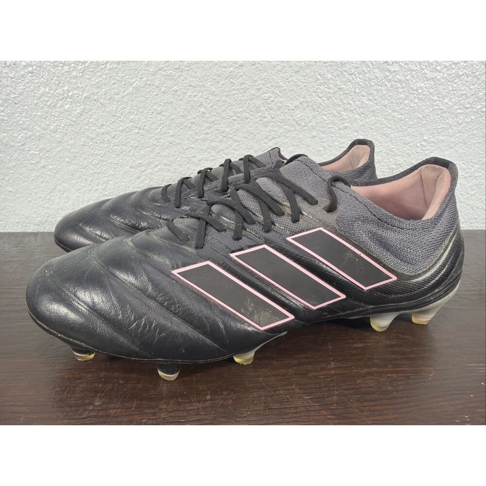 ADIDAS Copa 19.1 FG Black Pink Soccer Cleats Mens Sz 9 Womens Sz 10 EUC